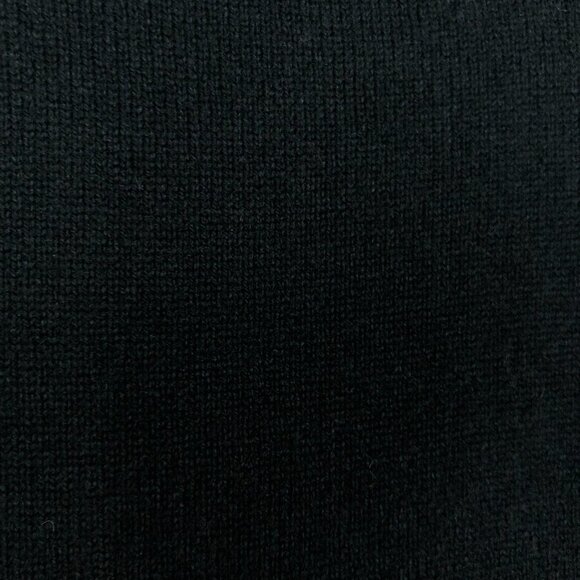 ESCADA Wool Cashmere Silk Black Scoop Neck Sweater w Beaded Cuffs EU 36 US 6 (S) - Picture 7 of 9